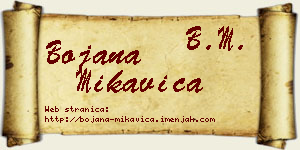 Bojana Mikavica vizit kartica